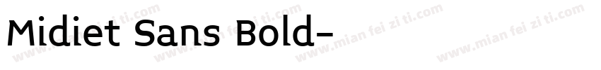 Midiet Sans Bold字体转换